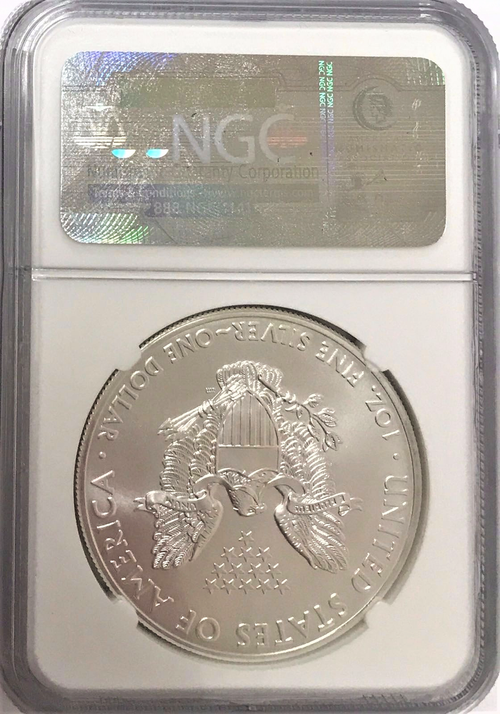(#11) 2015 Eagle S$1. Early Releases. NGC MS70