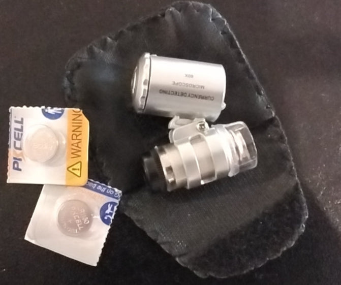 60x magnifier with led