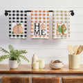 Annie Check Harvest Plaid 100% Cotton Farmhouse Kitchen & Dish Towel Set, Set of 3