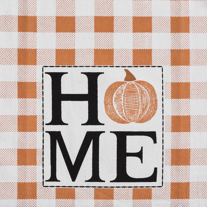 Annie Check Harvest Plaid 100% Cotton Farmhouse Kitchen & Dish Towel Set, Set of 3