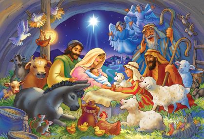 Baby in the Manger: Jigsaw Puzzle, 100 pcs.