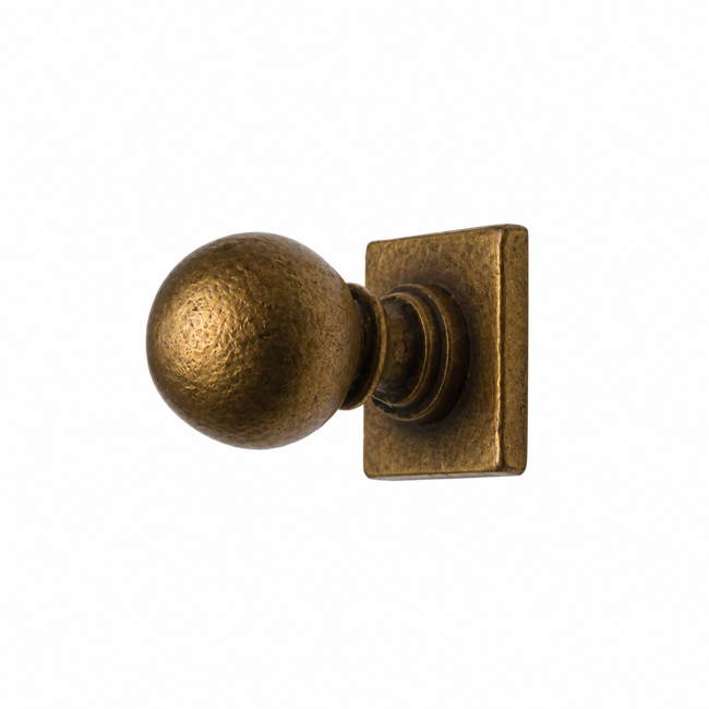 Ball Post Tie Back in Antique Gold