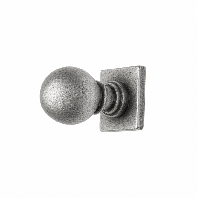 Ball Post Tie Back in Heritage Silver