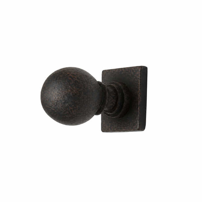 Ball Post Tie Back in Iron Oxide