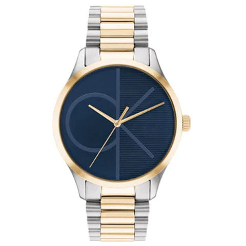 Calvin Klein Iconic Quartz Blue Dial Analog Stainless Steel Unisex's Watch 25200165