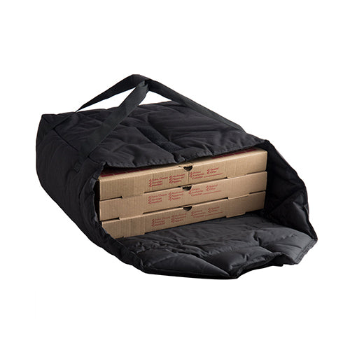 Cambro GBPP318110 19" x 20" Insulated Black Premium Pizza Delivery Bag