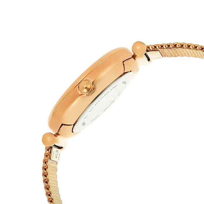 Carlie Mini Three-Hand Rose Gold-Tone Stainless Steel Watch ES4433