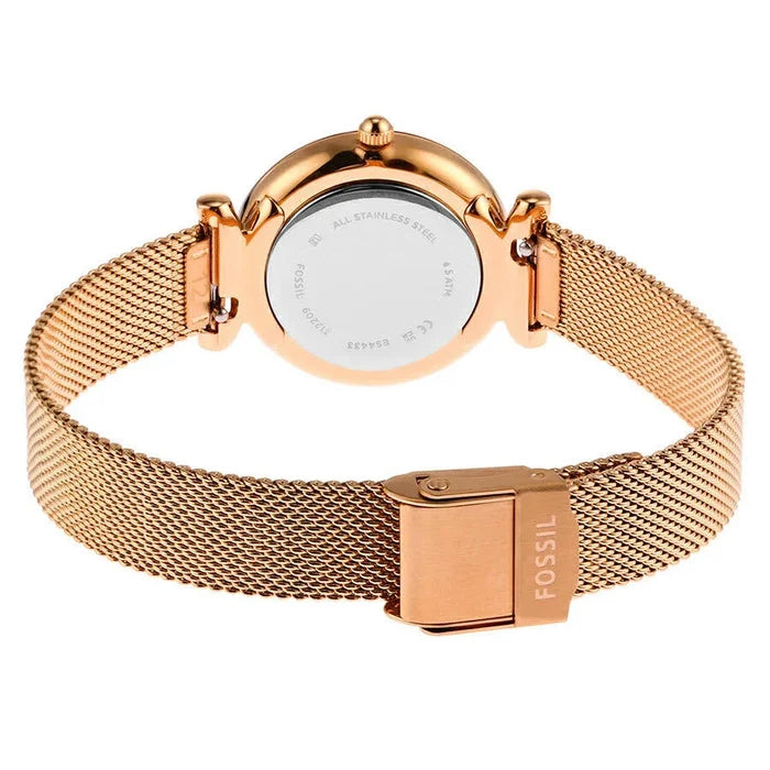 Carlie Mini Three-Hand Rose Gold-Tone Stainless Steel Watch ES4433