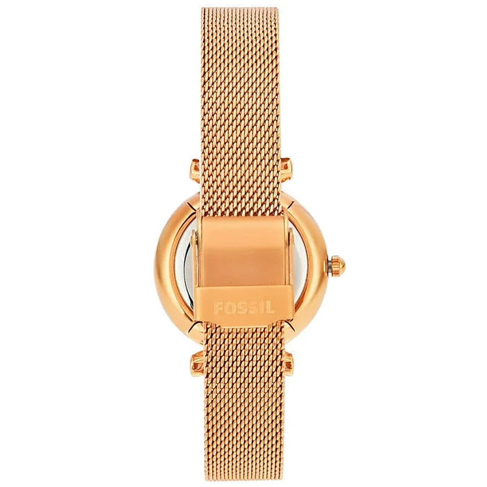 Carlie Mini Three-Hand Rose Gold-Tone Stainless Steel Watch ES4433