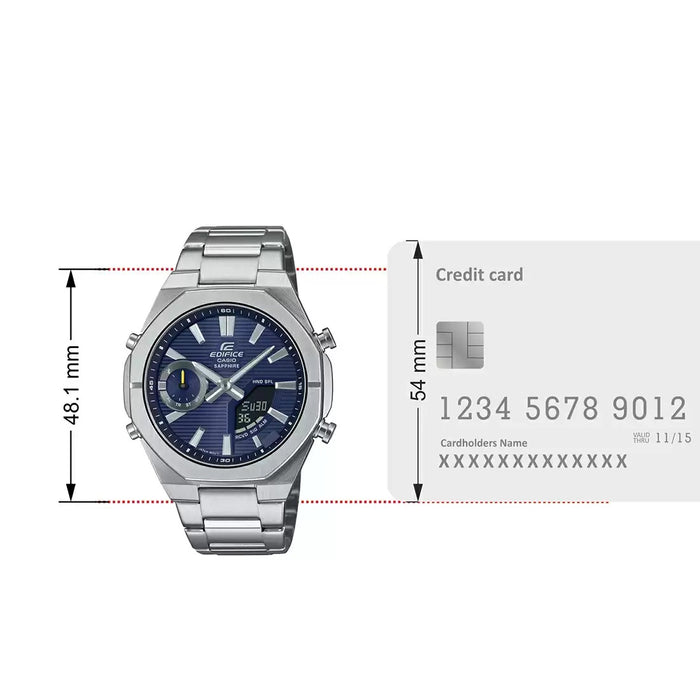 Casio Edifice Analog-Digital Men's Watch, ECB-S10D-2ADF-ED649