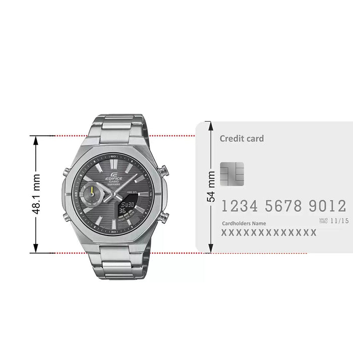 Casio Edifice Analog-Digital Men's Watch, ECB-S10D-8ADF-ED650