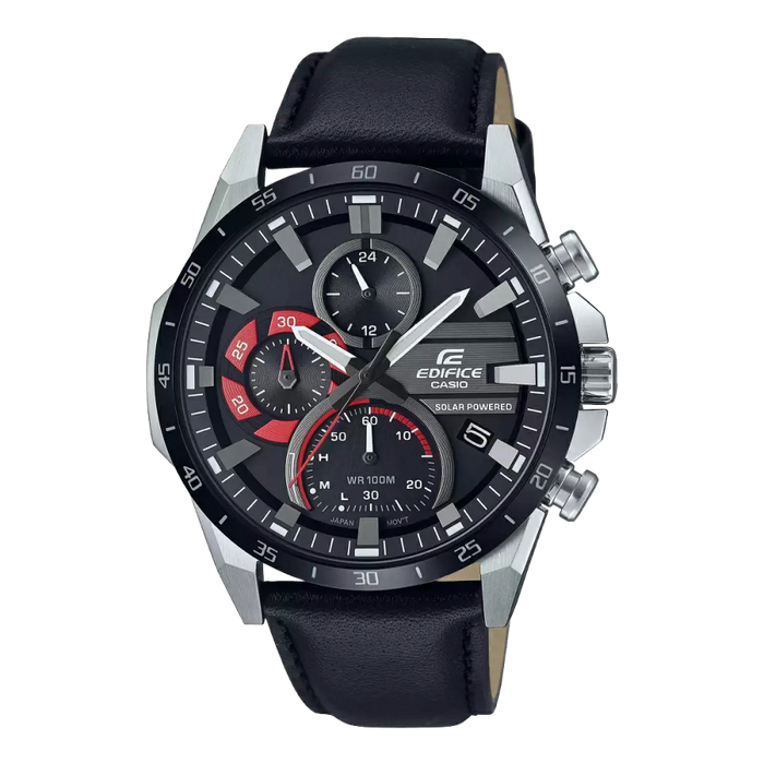 Casio Edifice Black Solar Chronograph Men's Watch, EQS-940BL-1AVUDF-ED549