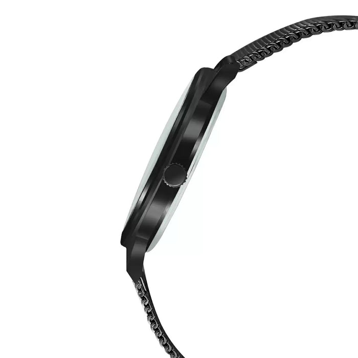 Casio Enticer Black Analog Spherical Glass, MTP-E600MB-4BDF-A2005