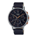 Casio Enticer Black Leather Mineral Glass, MTP-E321L-1AVDF-A1847