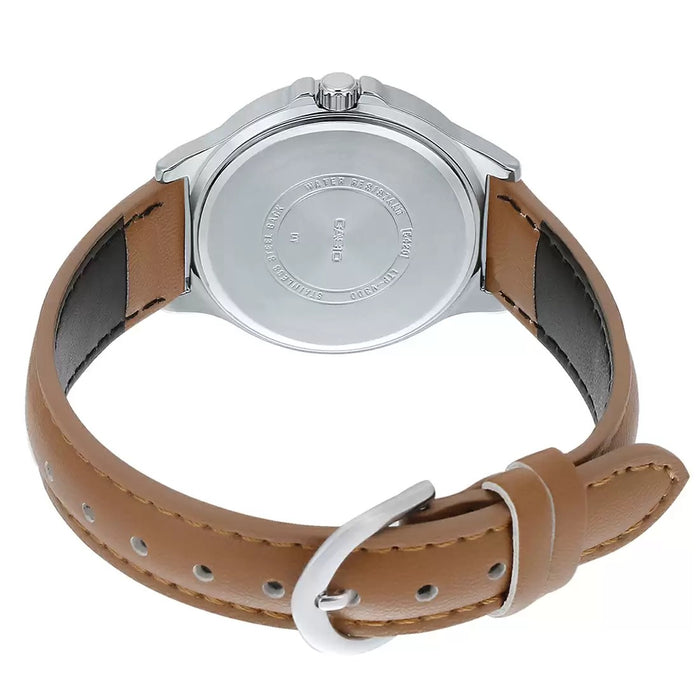 Casio Enticer Brown Multi-Dial Genuine Leather Band, LTP-V300L-7A2UDF-A1703