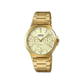 Casio Enticer Gold Multi-Dial Stainless Steel Band, LTP-V300G-9AUDF-A1916