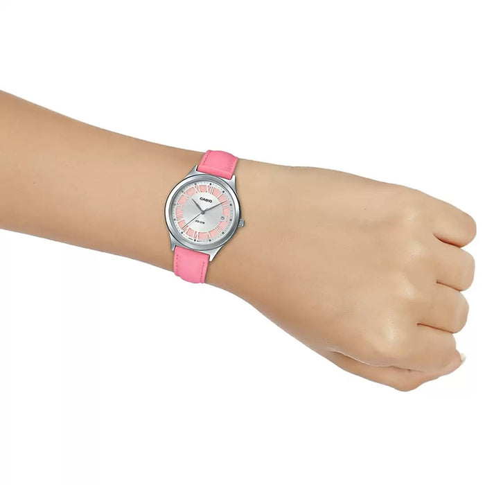 Casio Enticer Pink Analog Date Display, LTP-E141L-4A3VDF-A1592