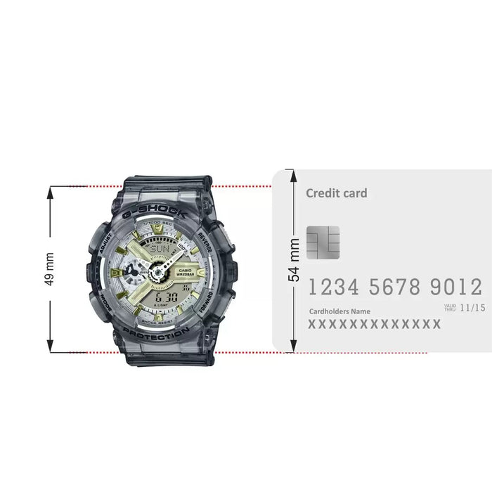 Casio G-Shock Grey Analog-Digital World Time, GMA-S110GS-8ADR-G1224