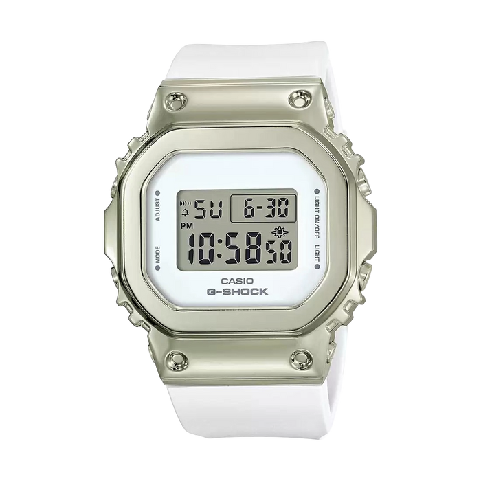 Casio G-Shock White Digital Flash Alert, GM-S5600G-7DR-G1069