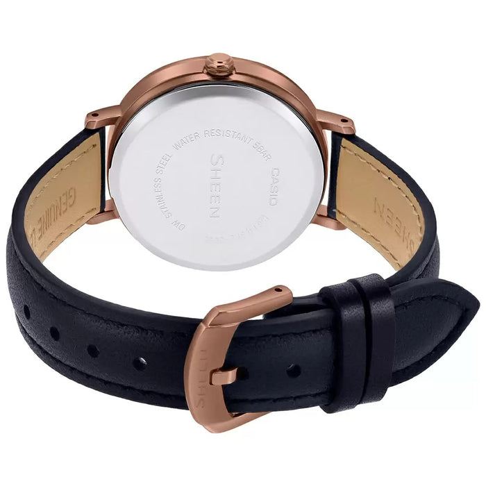 Casio Sheen Pink Gold IP Mineral Glass, SHE-3066PGL-1AUDF-SH237