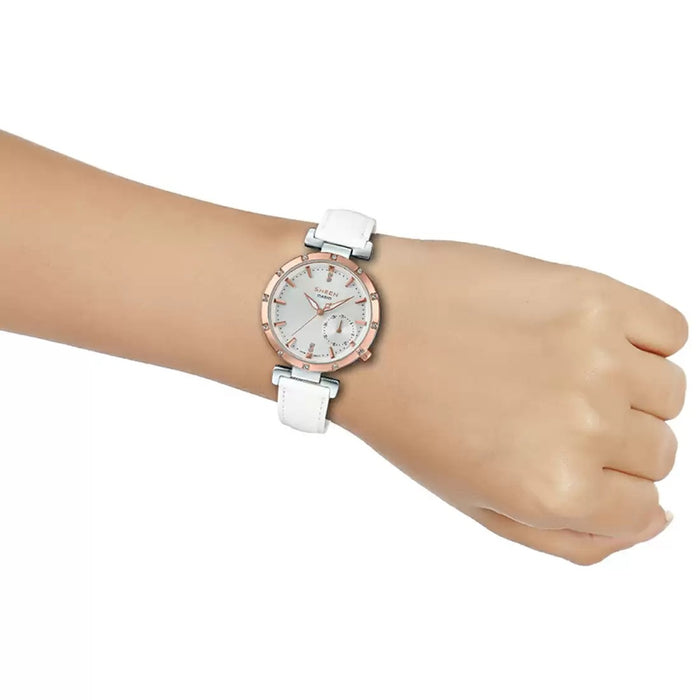 Casio Sheen Pink Gold IP Mineral Glass, SHE-4051PGL-7AUDF-SX226