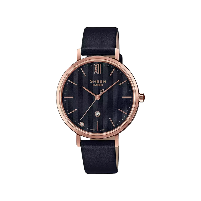 Casio Sheen Pink Gold IP Sapphire Glass, SHE-4539CGL-1AUDF-SX274