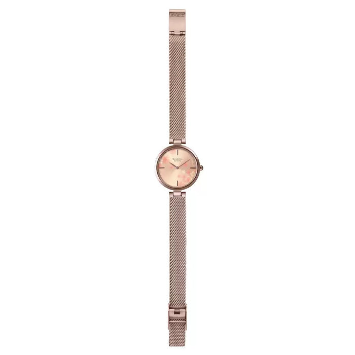 Casio Sheen Pink Gold Sapphire Line Sapphire Crystal, SHE-C110CGM-4AUDF-SH241