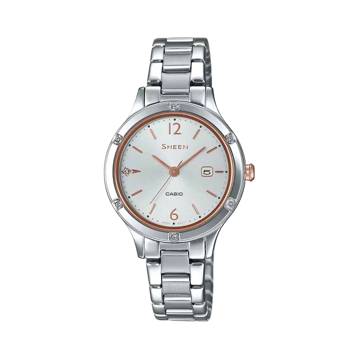 Casio Sheen Steel Analog Stainless Steel Band, SHE-4533D-7AUDF-SH205