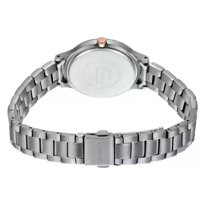 Casio Sheen Steel Analog Stainless Steel Band, SHE-4533D-7AUDF-SH205