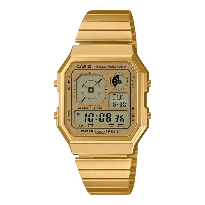 Casio Vintage Digital Unisex Watch, A130WEG-9ADF-D390