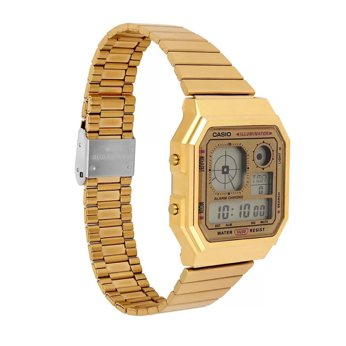 Casio Vintage Digital Unisex Watch, A130WEG-9ADF-D390