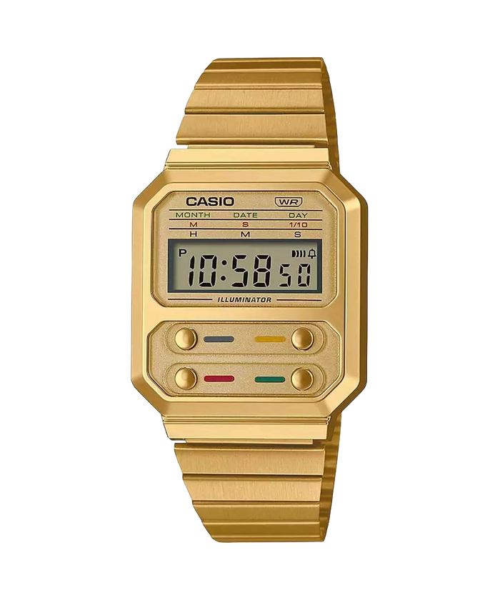 Casio Vintage Gold Digital Stopwatch, A100WEG-9ADF-D240