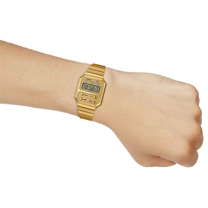 Casio Vintage Gold Digital Stopwatch, A100WEG-9ADF-D240