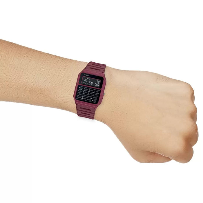 Casio Vintage Red Digital Stopwatch, CA-53WF-4BDF-D250
