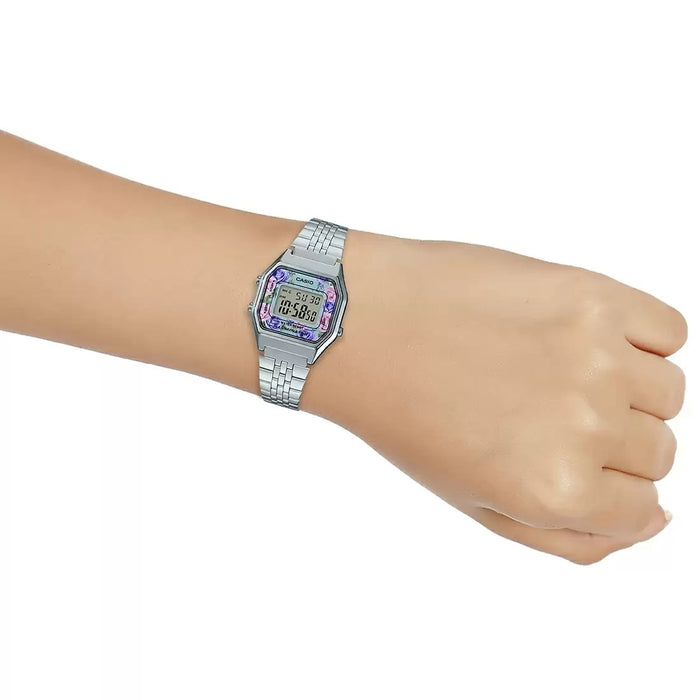Casio Vintage Silver Digital Countdown timer, LA680WA-2CDF-D203