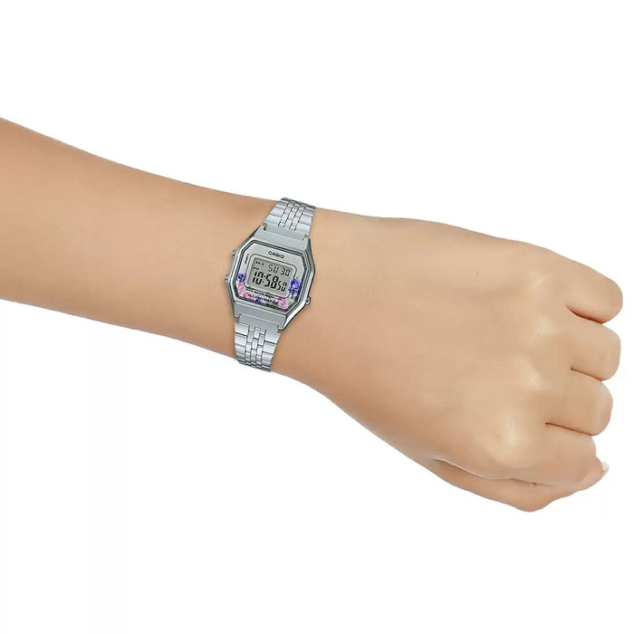 Casio Vintage Silver Digital Countdown timer, LA680WA-4CDF-D204