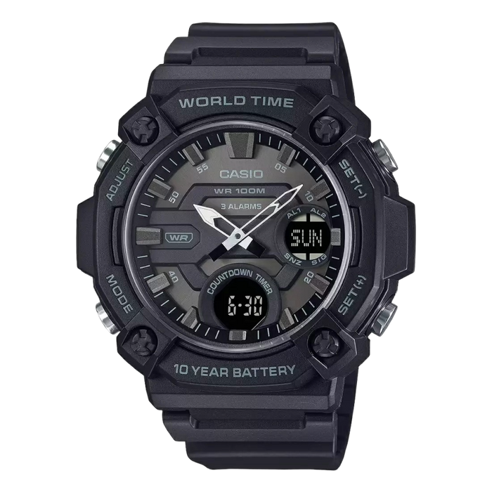 Casio Youth Analog-Digital Men's Watch, AEQ-120W-1BVDF-AD285