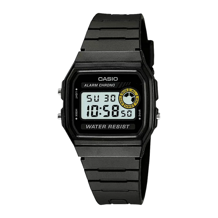 Casio Youth Black Digital 1/100-second stopwatch, F-94WA-8DG-D052