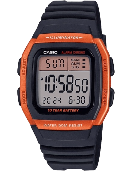 Casio Youth Series Digital Black Dial Men's Watch - W-96H-4A2VDF(D177)