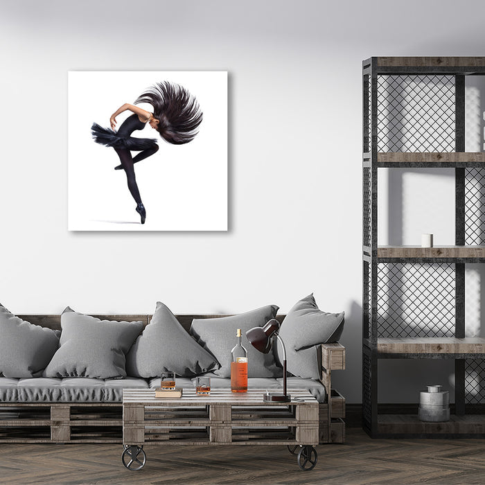 Dancer on White Background, Photography