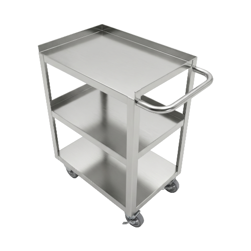 EFI CBC1827WD-15 18" x 27" Stainless Steel 3 Shelf Utility Cart