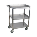 EFI CBC1932KD-15 19" x 32" Stainless Steel 3 Shelf Utility Cart