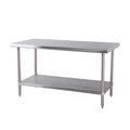 EFI T2460 24" x 60" 18 Gauge Stainless Steel Work Table
