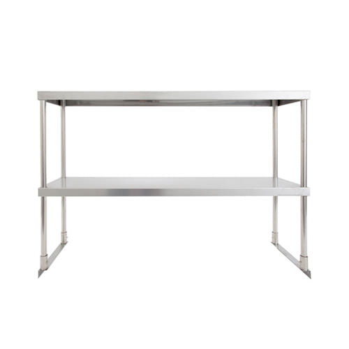 EFI TOD1272 12" x 72" 18 Gauge Stainless Steel Double Overshelf