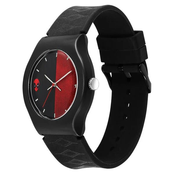 Fastrack Deadpool Wolverine Quartz Analog Dial With Black Silicone Strap Watch For Unisex 9915PP107