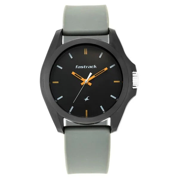 Fastrack Fastfit Quartz Analog Grey Dial Silicone Strap Unisex Watch 68011PP08