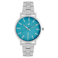 Fastrack Fundamentals Quartz Analog Blue Dial Stainless Steel Strap Watch for Girls ns68010sm02