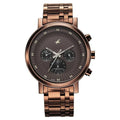 Fastrack Kronos Multifunction Brown Dial Stainless Steel Strap Watch for Guys 3287qm04