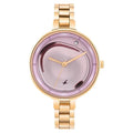 Fastrack MetaWe Quartz Analog Pink Dial Stainless Steel Strap Watch For Girls 6306wm01