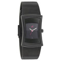 Fastrack Pulse Quartz Analog Black Dial Stainless Steel Strap Watch for Girls 6093NM01